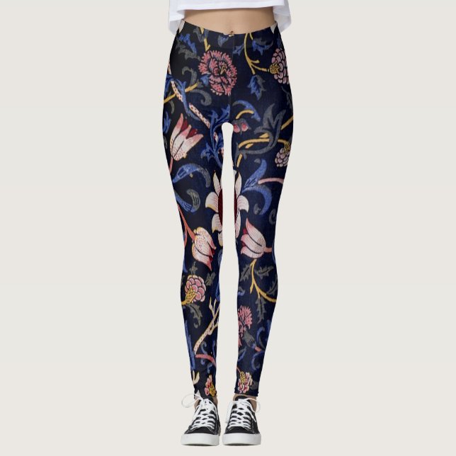 Legging Evenlode, famoso padrão de William Morris, (Frente)