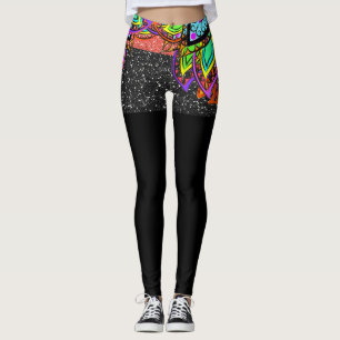 Legging Excepcionalmente você caneleiras da forma do pop