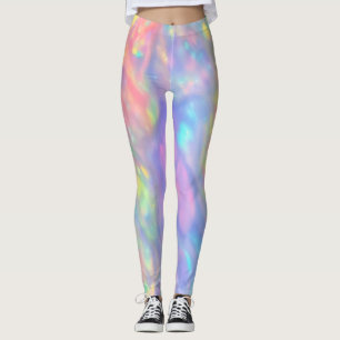 Legging Exclusivo faux holográfico colorido de tendência