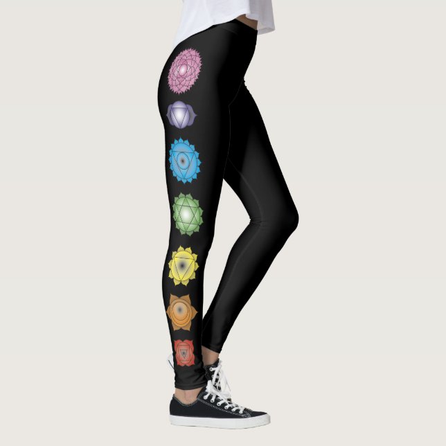 Legging Exercício de Malhação Yoga Chakras (Direita)
