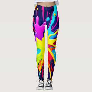 Legging Explosão de Pintura Radiante