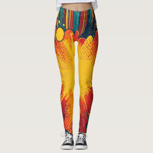 Legging Explosão de Pop de estilo cômico (1)