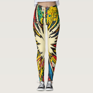 Legging Explosão de Pop de estilo cômico (2)