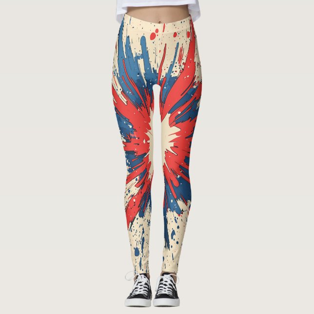 Legging Explosão de Pop de estilo cômico (5) (Frente)