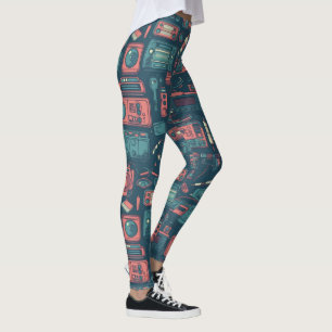 Legging Explosão do passado: tecnologia da anos 80