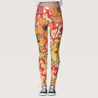 Legging Explosão Floral: Tendência Da Vintagem Sem Pernas.