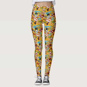 Legging Explosões de Pop Art de Quadrinhos