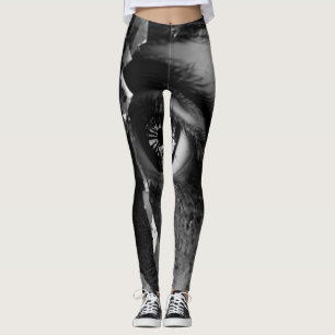 Legging Exposição dupla por toda a legenda do impressão