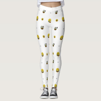 Legging Expressão horrorosa de olhos de forma engraçada