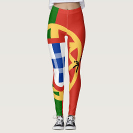 Legging Fã de Futebol Personalizado de Portugal