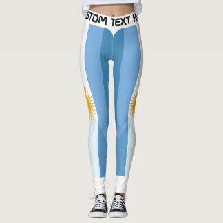 Legging Fã Personalizado de Futebol da Argentina