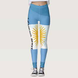 Legging Fã Personalizado de Futebol da Argentina