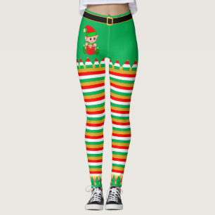 Legging Fada de Natal Fofo & Sininhos em Listras