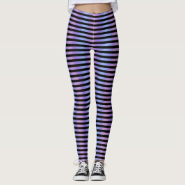 Legging Fada Lavanda Rosa Pastel Gradiente Ombre Listrado