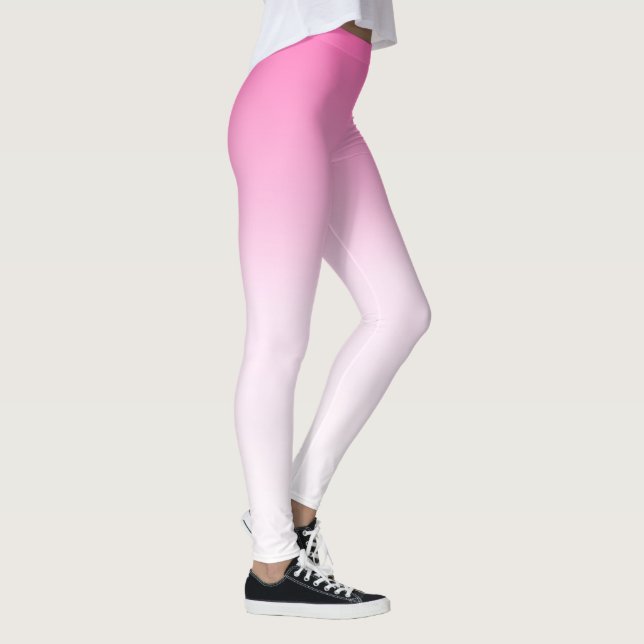 Legging Fade rosa para branco (Direita)