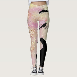 Legging Faísca do *~* & fantasia da aguarela do brilho