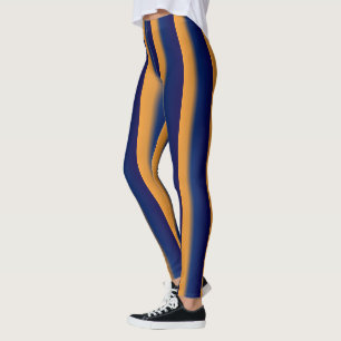 Legging Faixa Azul e Laranja