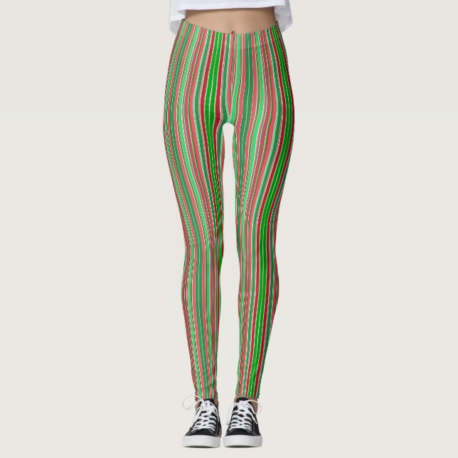 Legging Faixa de Natal Vertical (Frente)