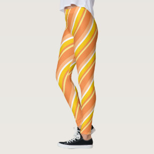 Legging Faixa Diagonal Laranja