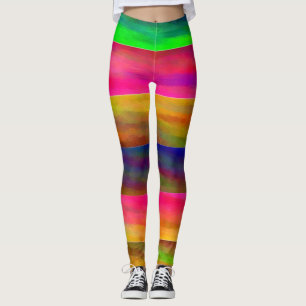 Legging faixas coloridas