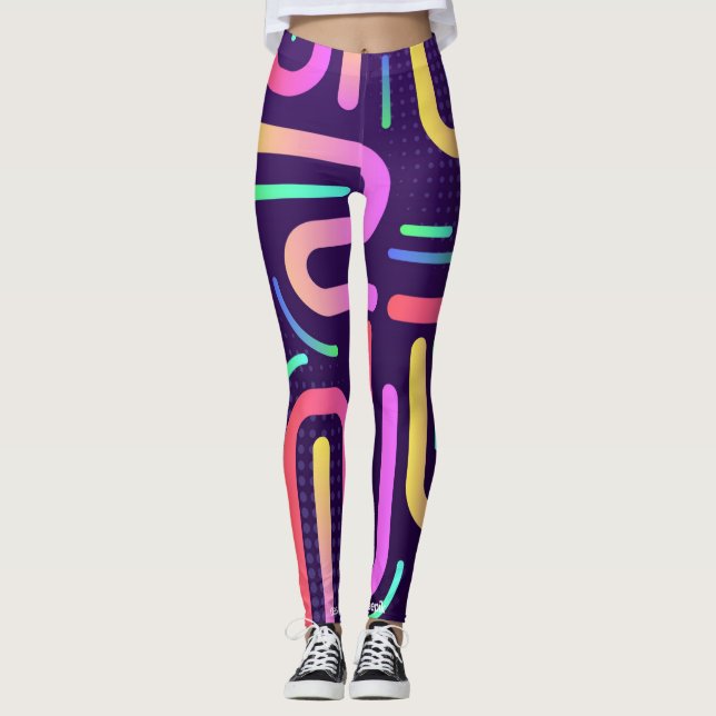 Legging faixas coloridas (Frente)