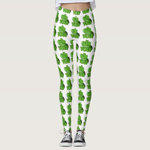 Legging FALA COM VOCÊ! ... Cinza Verde (Melão de inverno