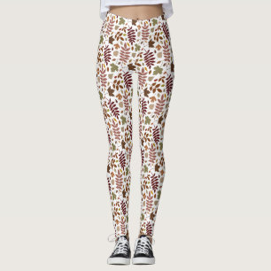 Legging Fallen deixa cores de queda de padrão em branco