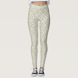Legging Fallen deixa verde padrão Sml em Creme