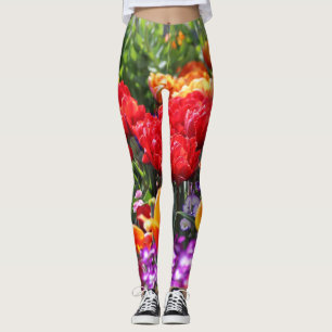 Legging Falln Floral Crimson Waves