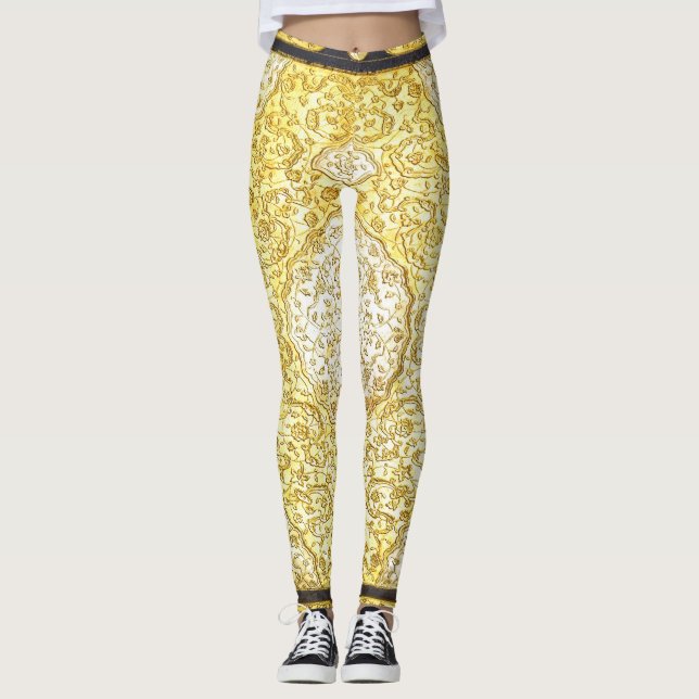Legging Falln Sagrado Dourado (Frente)