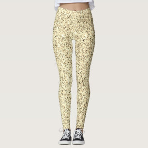 Legging Falso brilho de luz Dourado brilha