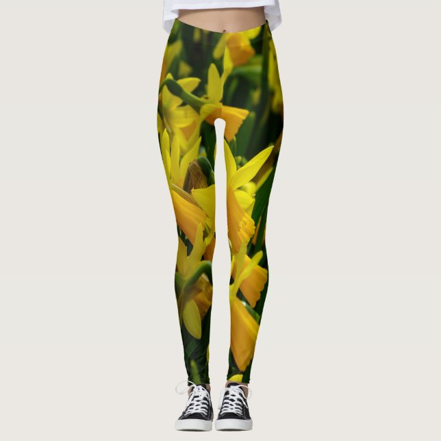 Legging Família De Daffodils (Frente)