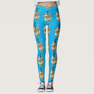 Legging Família de Patos da Saxónia