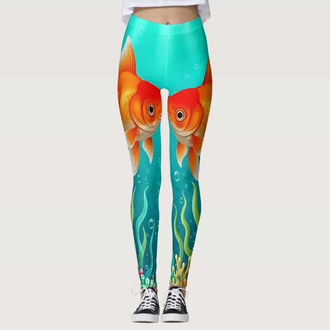 Legging Fantasia de beijar peixinhos (Frente)