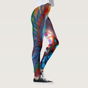 Legging Fantasia de Manga Colorida Vivid