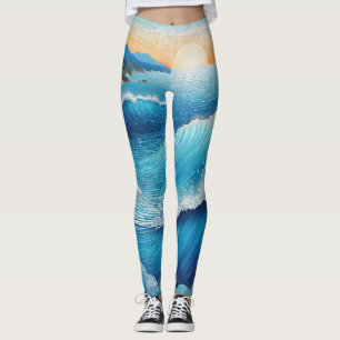 Legging Fantasia Waters Seascape