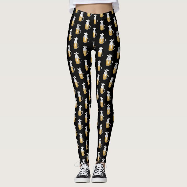Legging Fantasma Assustador de Halloween (Frente)