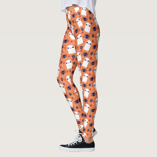 Legging Fantasmas bonitos no Halloween (Esquerda)