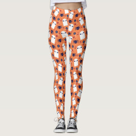 Legging Fantasmas bonitos no Halloween
