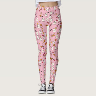 Legging Fantasmas Fofos & Laços de Halloween