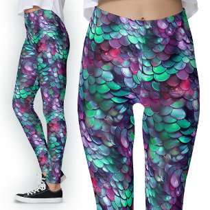 Legging Fantasy Dragon Scales Fantasy Mermaid