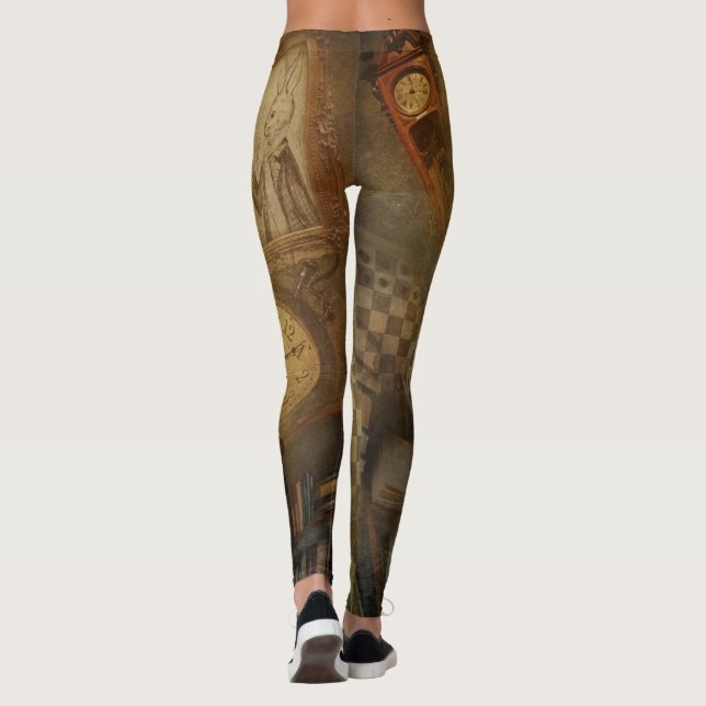 Legging Fantasy Vintage Alice no País das Maravilhas (Verso)