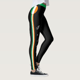 Legging Fãs de viagem/esporte de bandeira irlandesa