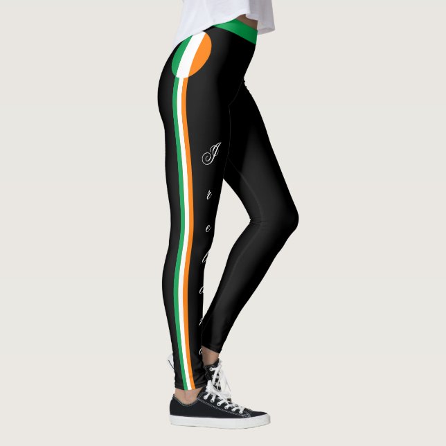 Legging Fãs de viagem/esporte de bandeira irlandesa (Direita)