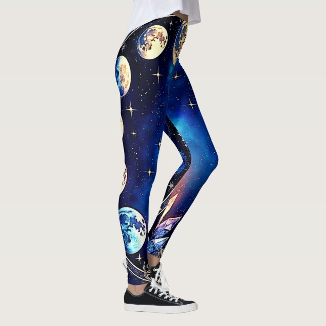 Legging Fases da Lua Cristal Cosmos (Direita)