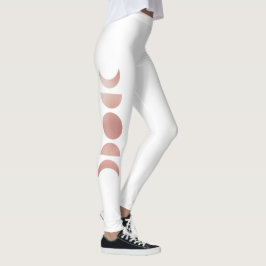 Legging Fases Rosa Douradas da Lua