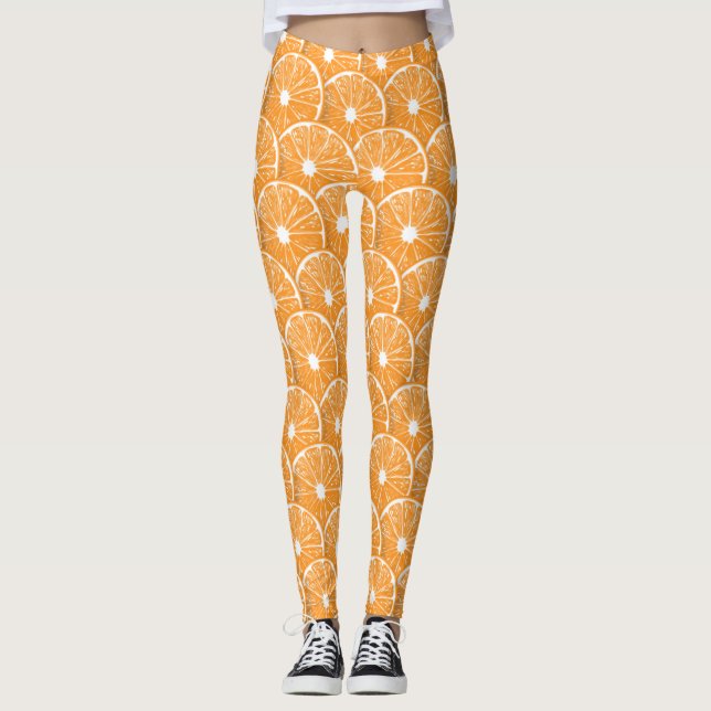 Legging Fatias de laranja (Frente)