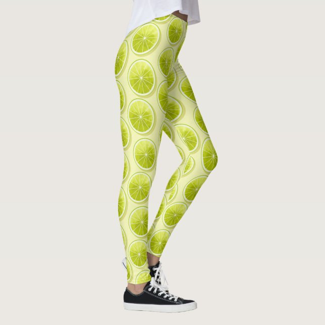 Legging Fatias de limão em amarelo claro (Direita)