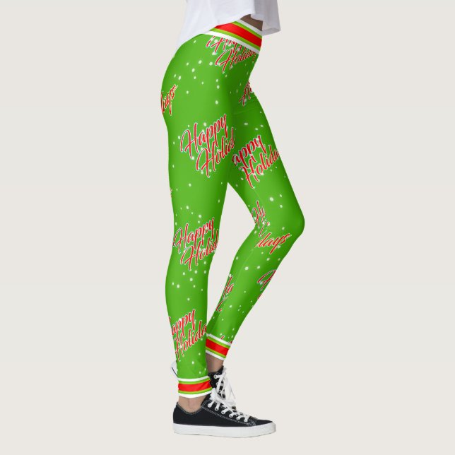 Legging Félicias Festivas / Vermelho Branco e Verde (Direita)