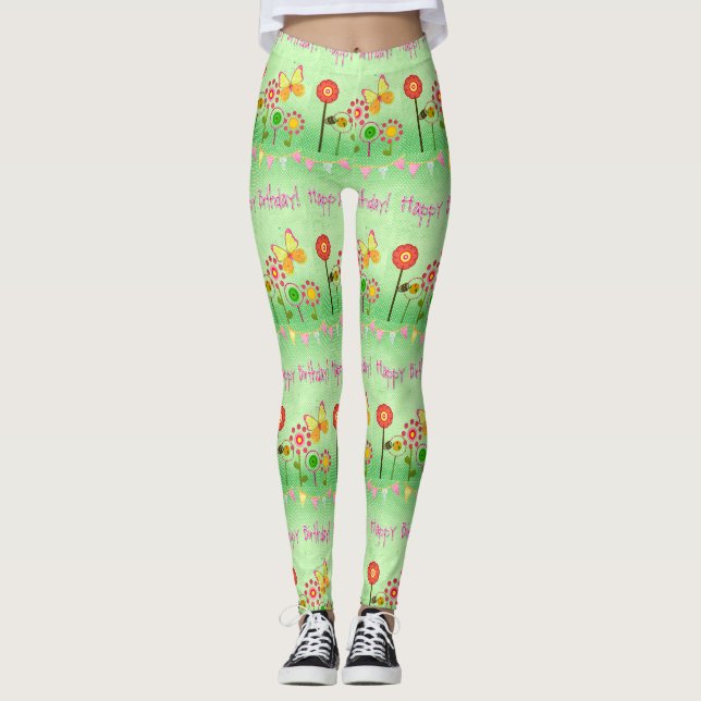 Legging Feliz aniversário (Frente)